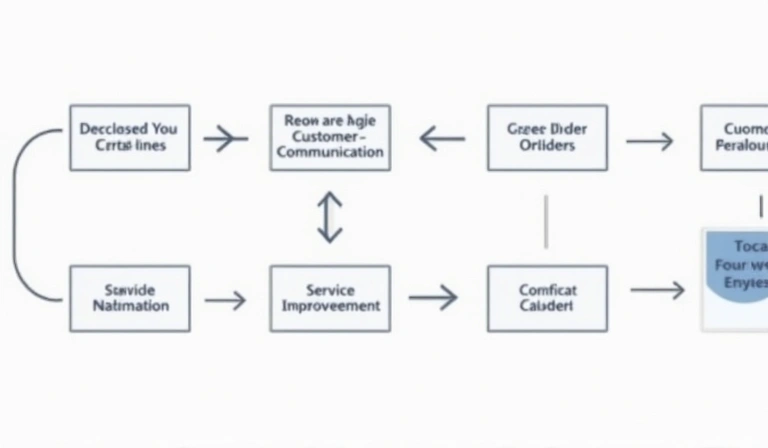 Diagrama fluxului de date arătând procesarea comenzilor și îmbunătățirea serviciilor